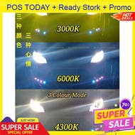 3 three Colour Led headlight Fog lamp light 3000k 4300k 6000k 8000k H1/H3/H4/H7/H8 H11 H16 HB3=9005 