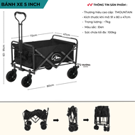 Xe Đẩy Hàng Gấp Gọn Dã Ngoại Du Lịch Cắm Trại Camping Tmoutain – Xe Kéo Hàng Gấp Gọn Đa Năng Sức Chứ