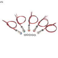 Mingxuan2 P67 led metal warning light 6mm waterproof 3v 5v 6v 12v 24v 220v vn