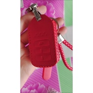 car leather key cover for Honda Civic CRV HRV BRV City Accord HRV 2014 to 2020 Keyless Key Less Smart Entry key case ready stock