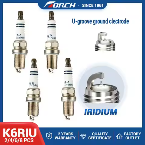 2-8PCS Iridium Candles TORCH K6RIU Replace for Mitsubishi 1822A157 7700500155 BKR6ES BKR6E 101000063