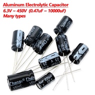 6.3V 10V 16V 25V 35V  Aluminum Electrolytic Capacitor 2.2 3.3 4.7 10 22 33 47 100 220 330 470 1000 2
