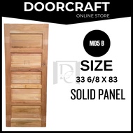 PINTU KAYU SOLID - GRED B - PINTU BILIK - PINTU DEPAN - PINTU BELAKANG