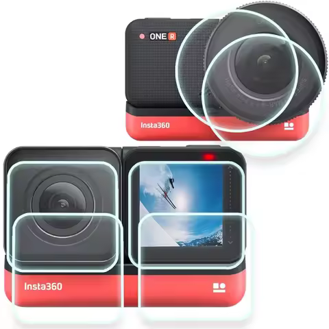 Screen Protector for Insta360 ONE R and for Insta 360 ONE R 4k Wide Angle Lens Camera Len LCD Temper