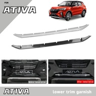 Vemart perodua ativa front bumper trim garnish accessories chrome carbon fiber ativa