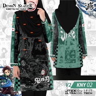 DJ Sport Jersey Demon Slayer Jersey Anime Budak & Dewasa Unisex T-Shirt / Size:XS-3XL / Baju Jersi L