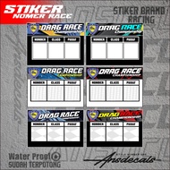 Star Racing Number Stickers, Joke Drag Stickers, Star Number Stickers