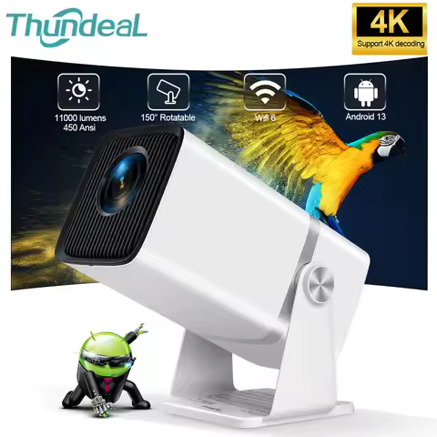 ThundeaL Portable Projector TD80W PK HY320 HY320W Full HD 1080P for 2K 4K Video Android WiFi Home Th