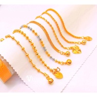 [VELLITA] Cop916 Rantai Tangan Budak <Bracelet Kids L:13cm - 14cm 999.9 Gold Plated>