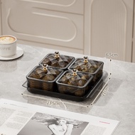 Inaso Set Toples Permen Mini Tempat Penyimpanan Snack Kotak Coklat Makanan Ringan Toples Lebaran Tra