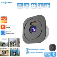 Tuya 3MP Window Camera IP 5GHz WiFi Smart Life 2.4GHz Indoor Quick Install CCTV Home Security Camera