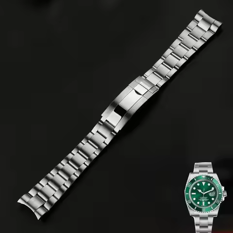 Solid stainless teel watchband For Rolex Daytona Oyster 20mm Perpetual Submariner for Seiko NH35 Wat