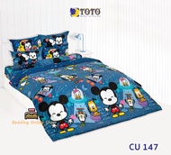 TOTO (CU147) มินนี่เม้า Minnie Mouse ชุดผ้าปูที่นอน ชุดเครื่องนอน ผ้าห่มนวม  ยี่ห้อโตโตแท้100%