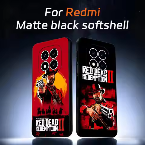 HOT GAME Red Dead Redemption Phone Case For Redmi Note15 14 13 12 11Pro Plus 5G 14C A3 Soft Black Ph