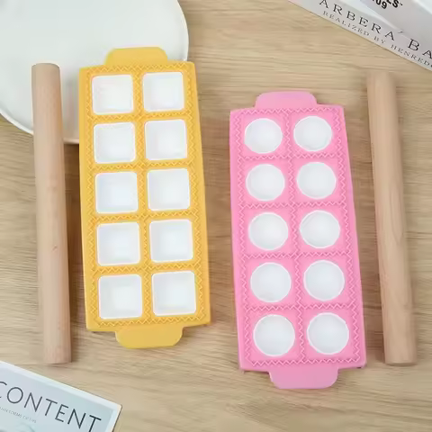 Ravioli Maker Press Round & Square Ravioli Stamp Maker Cutter Empanada Molds Kitchen DIY Tools for M