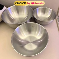 Set 3 âu trộn inox set 3 tô inox to để trộn salad ướp thịt trộn bột làm bánh đựng cơm canh.HỒ GIA B8