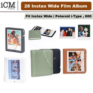 Fujifilm Instax Wide Film 28 + 1 Pocket Photo PU Leather Album for Polaroid i-type 600