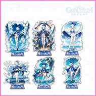 HK2 Genshin Impact Focalors Furina Figure Model Toy Acrylic Stands Plate Holder HK2