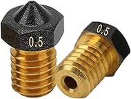 2 Pack Upgrade E3D V6 Nozzle PTFE Coated Brass Non-Stick PLA Extruder Print Head Nozzle for 1.75mm E