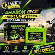 Installation Available NS60 NS60S NS60L NS60LS 55B24 46B24 Amaron Go Car Battery Bateri Kereta Waja 