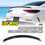 For Mercedes Benz CLS W257 CLS300 CLS350 CLS400 CLS53 AMG 2020+ ABS Plastic Rear Ducktail Wing Trunk