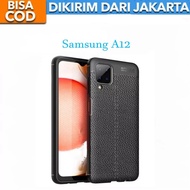 Casing Auto Focus Leather SoftCase Kulit For Samsung Galaxy A12
