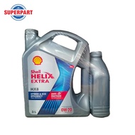 น้ำมันเครื่องเบนซิน SHELL HELIX HX8 ECO (0W20) 3L แถม1L