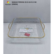 SQUARE CONTAINER 25.5X22X5.5 CM [SINDA]