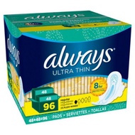 Always ultra thin American sanitary napkins (48 pieces)