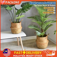 PACKONE Bakul rotan Wickerwork Basket Garden Plant Basket Indoor/Outdoor Storage Basket