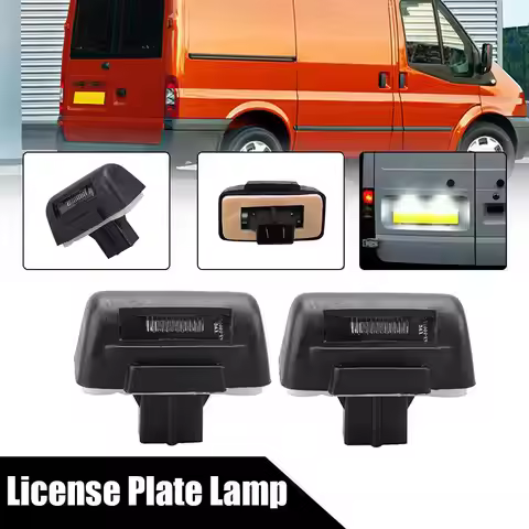 2Pc LED License plate lamp Rear Number Plate Lamp For Ford Transit MK6 MK7 1985-2013 For Ford Transi