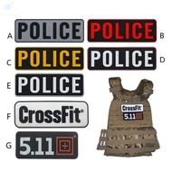 [Velcro] 511 Crossfit Pe PVC Rubber Tactical Military Morale Velcro Patch Badge Combat Logo Decal Ar