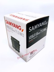 全新✅Samyang 85mm T1.5 MK2 Cine Lens for Sony E FE (水貨) (Brand New) 手動電影鏡頭