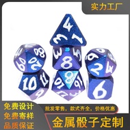 Big Character Dragon Scale Dice DND COC Seven Number Set Metal Dice