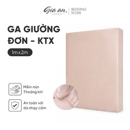 [Express] Cool silk bed sheet Tencel 60s GIA AN HOME DECOR size 1mx2m solid color bed sheet with stu