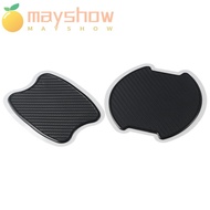 MAYSHOW 4pcs  Carbon Fiber Door Handle Protector, Black TPU Car Door Handle Paint Scratch Protector, 3 Sizes TPU Carbon Fiber Texture Protector Door Handle