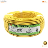 สายไฟ YAZAKI 60227 IEC2THW(f)1x1.5 Sq.mm. 100 ม. เหลือง  [[[ [[[ [[[ สินค้าโปรโมชั่น ]]] ]]] ]]]