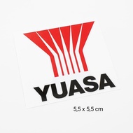 sticker logo produsen aki yuasa