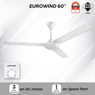 EUROWIND  Kipas Angin Siling Murah Kipas Syiling Kipas Ceiling Ceiling Fan With Regulator 3 blades 5