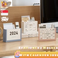 [SG] Pen Holder Planner Calendar Organizer Pencil Holder 2025 Calendar