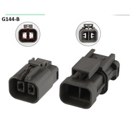 G144-6.3mm 2-hole excavator pressure switch jack black