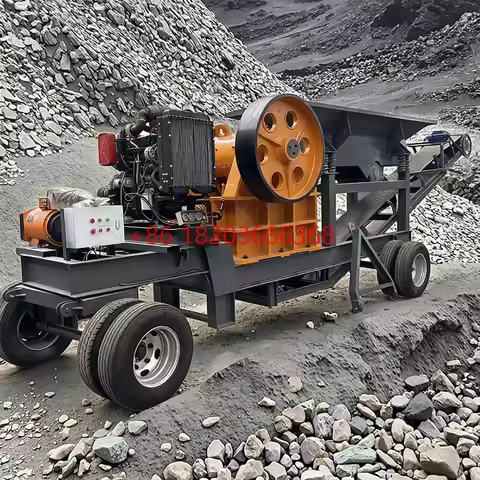 YG Customized Diesel Engine Electric Motor Mobile Stone Rock Crushing PE 200x300 250x400 400x600 Jaw