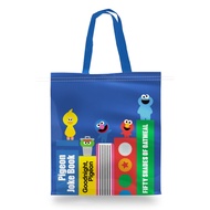 (Arnplern) SST5 กระเป๋ากระสอบสาน PP Sesame Street SST E PP Woven Tote Bag (SST5E PPWB NBL35) W35xH40xS15 cm