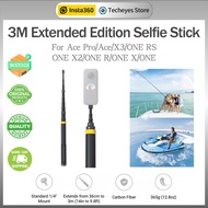 【New Version】Original Insta360 3m Extended Edition Carbon Fiber Selfie Stick for Ace Pro, Ace, X3, ONE RS, ONE, ONE X, ONE X2, ONE R
