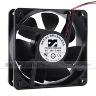 [Cooling Fan] Ready Stock Taiwan Sanjiang FD2412-D3242G 12038 24V 0.4A 12CM Inverter Cooling Fan