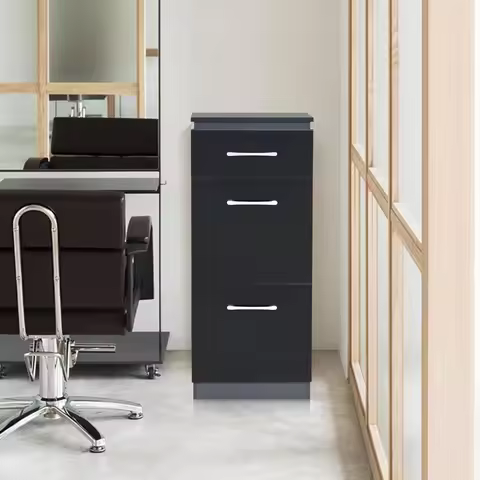 40.5"x15.8"x15.2" Salon Storage Cabinet Barber Organizer with Tool Drawers for Hair Styling Multi-Pu