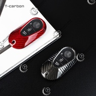 T-CARBON KEY CASE CARBON KEY COVER MERCEDES BENZ W223 S400 W206 C200