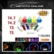 1PCS T5 T4.7 T4.2 T3 SMD Wedge Instrument Dashboard Car Meter LED Light Bulb Universal Proton Peroad