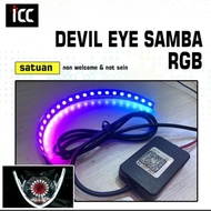 DEVIL eyes RGB samba LED 360 color full angel eyes.