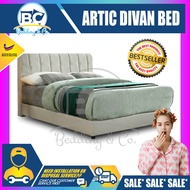 Arctic Foundation Divan / Solid Divan Bed / Bedframe / Katil Hotel / 5 Star Hotel Bed - Single / Super Single / Queen / King Size